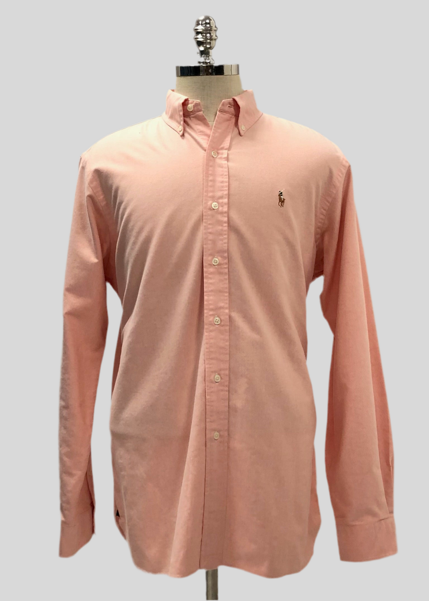 Camisa de botones Polo Ralph Lauren 🏇🏼 Oxford en color salmon Talla XL Entalle Regular