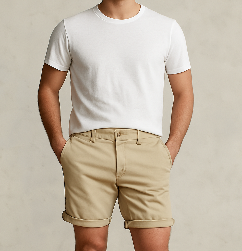 Short Casual Polo Ralph Lauren color Kaki claro Talla 36