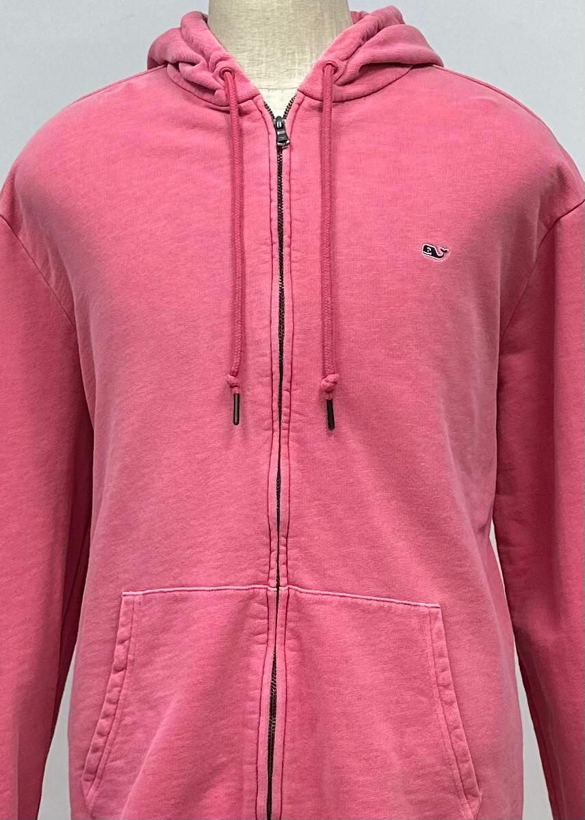 Sudadera Hoodie con capucha Vineyard Vines 🐳 color rosado con ziper Talla XXL