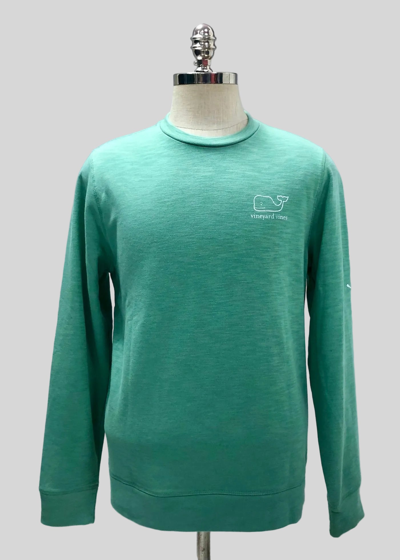 Sueter Jersey con cuello Redondo Vineyard Vines 🐳 color verde claro Talla M