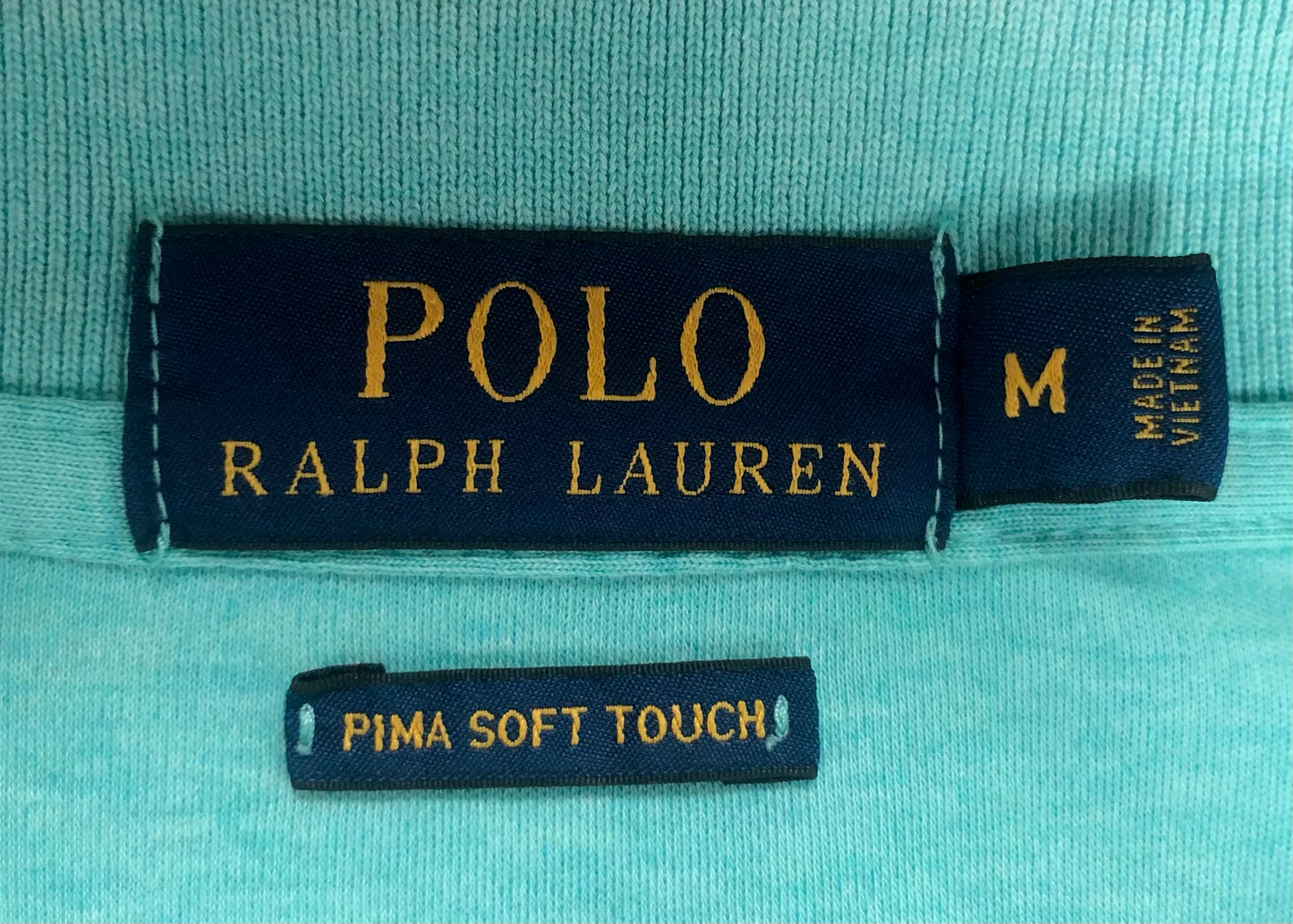 Camiseta Polo Ralph Lauren 🏇🏼 color turquesa Talla M Entalle Regular