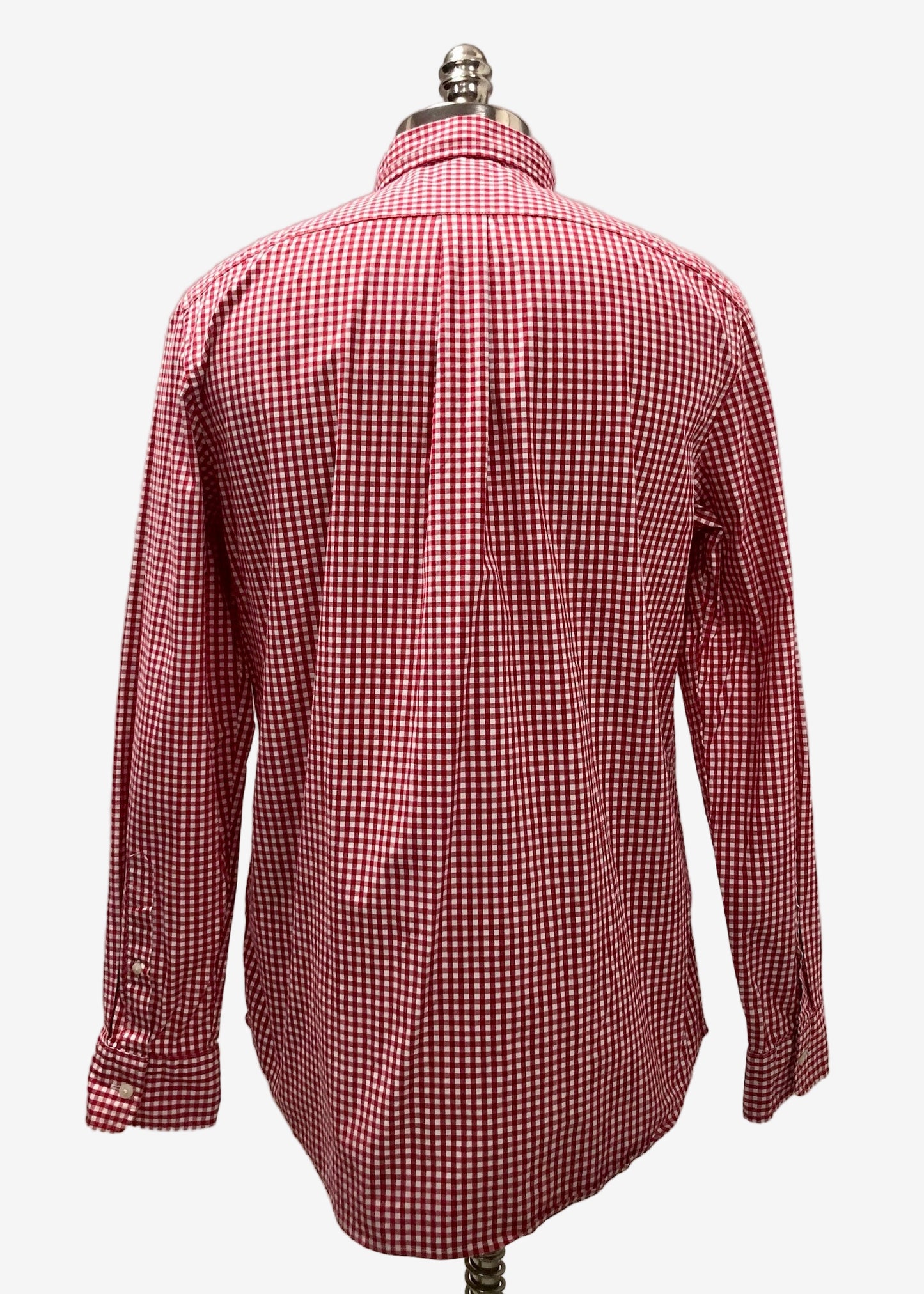 Camisa de botones Vineyard Vines 🐳 de cuadros gingham en color rojo y blanco Talla M Entalle Clásico