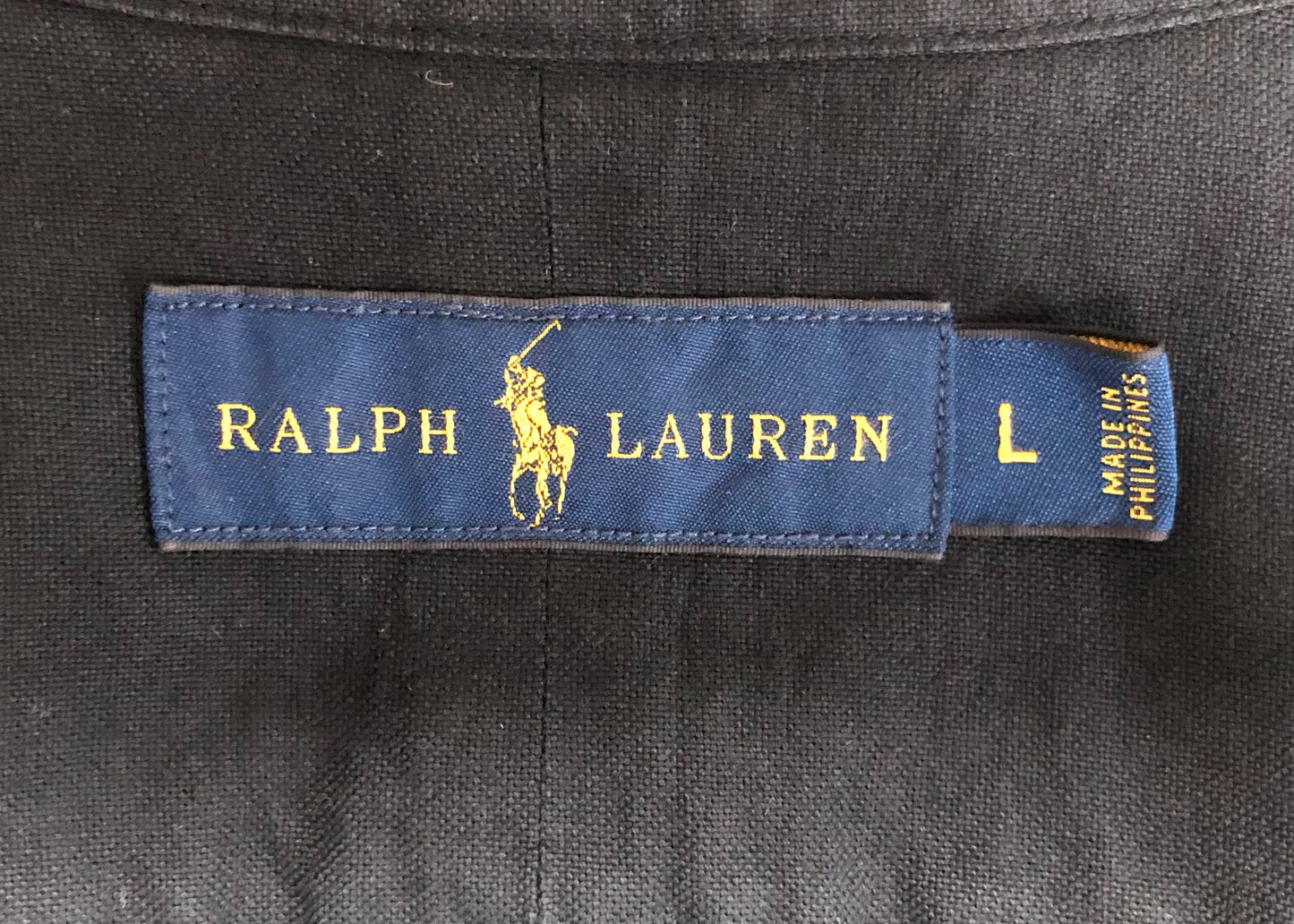 Camisa de botones Polo Ralph Lauren 🏇🏼 en color negro Talla L Entalle Regular