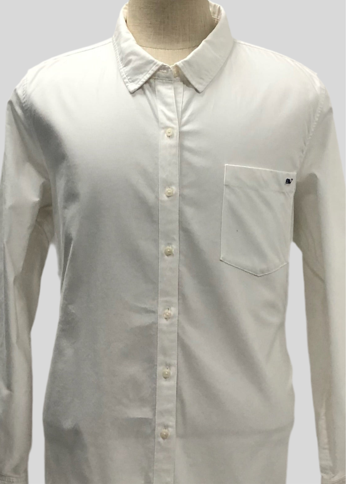 Camisa de mujer Vineyard Vines 🐳 Oxford color blanco Talla XXL (20) Entalle Regular