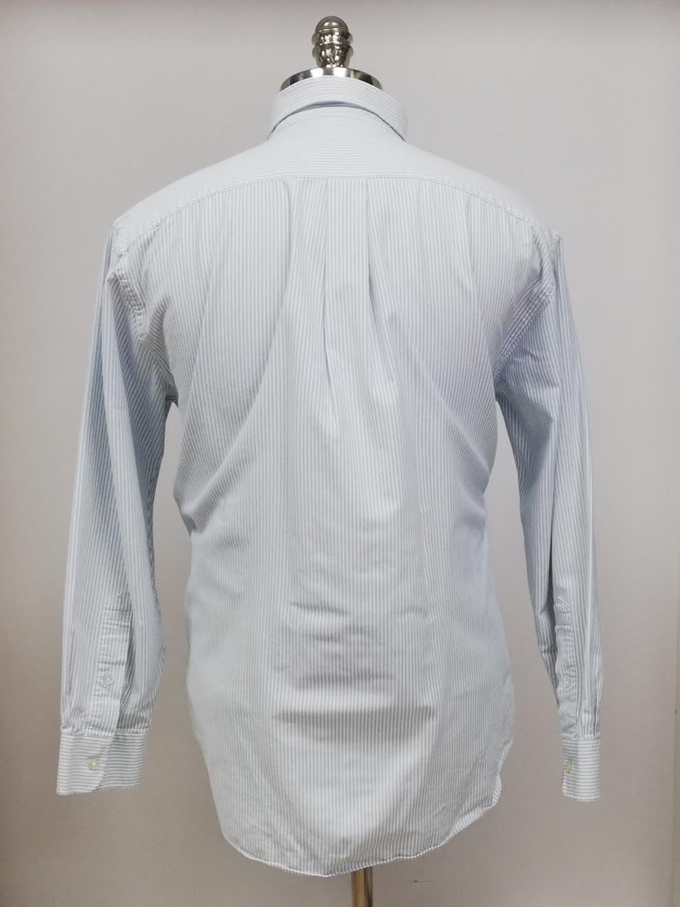 Camisa de botones Vineyard Vines 🐳 Oxford de rayas en color celeste y blanco Talla L Entalle Clásico (ver descripción)