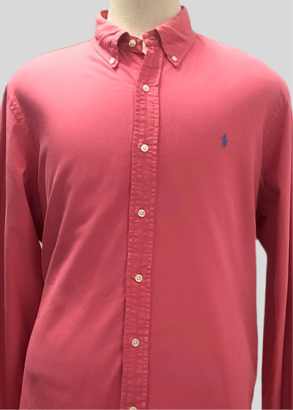 Camisa de botones Polo Ralph Lauren 🏇🏼 Oxford en color rosado magenta Talla L y XL Entalle Regular
