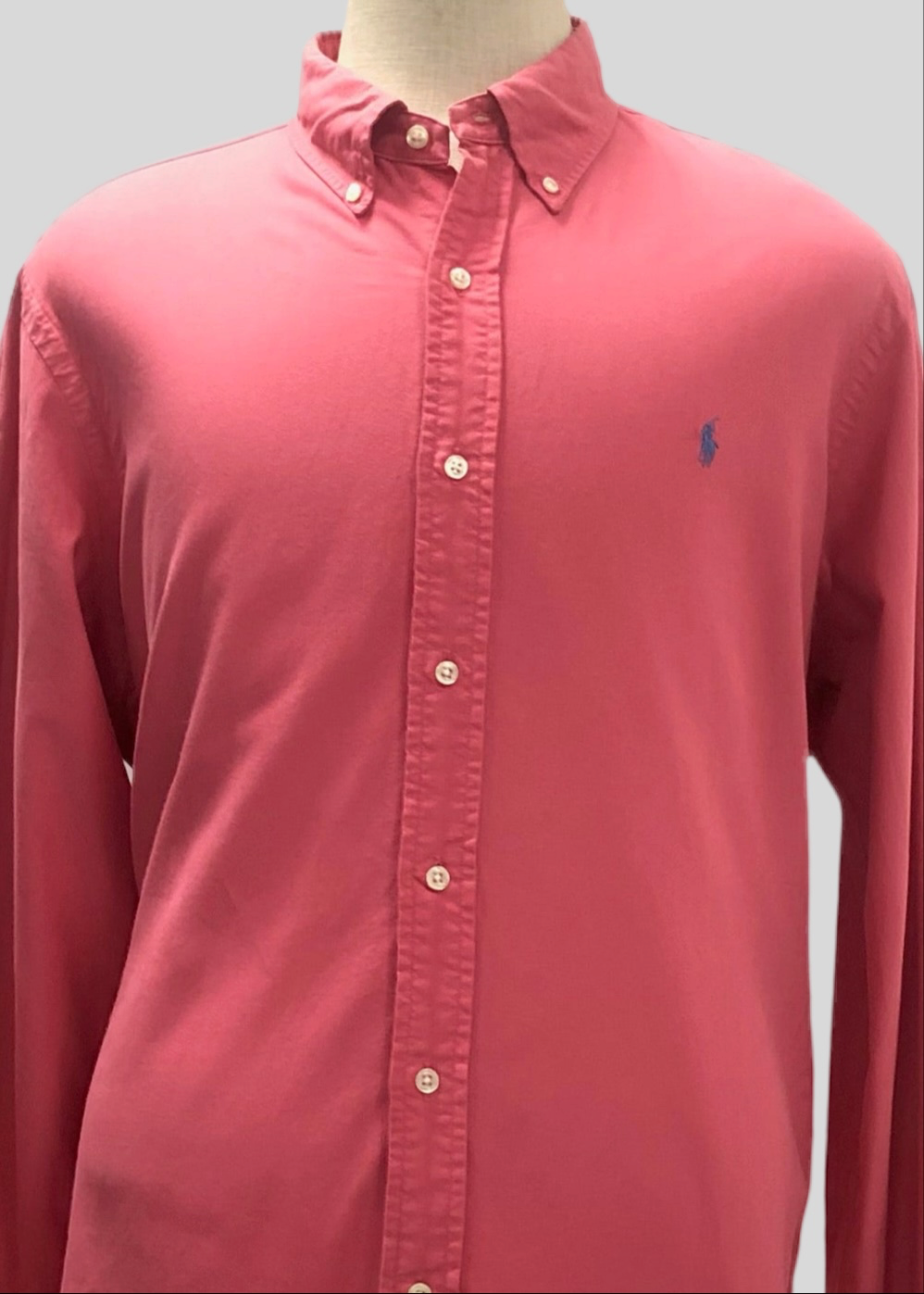 Camisa de botones Polo Ralph Lauren 🏇🏼 en color rosado magenta Talla XL Entalle Regular