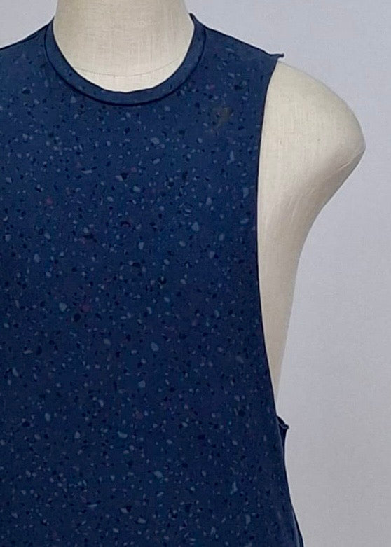 Camiseta de entrenamiento sin mangas Gymshark 🏋🏽 Diseño en color azul, celeste y negro Talla M