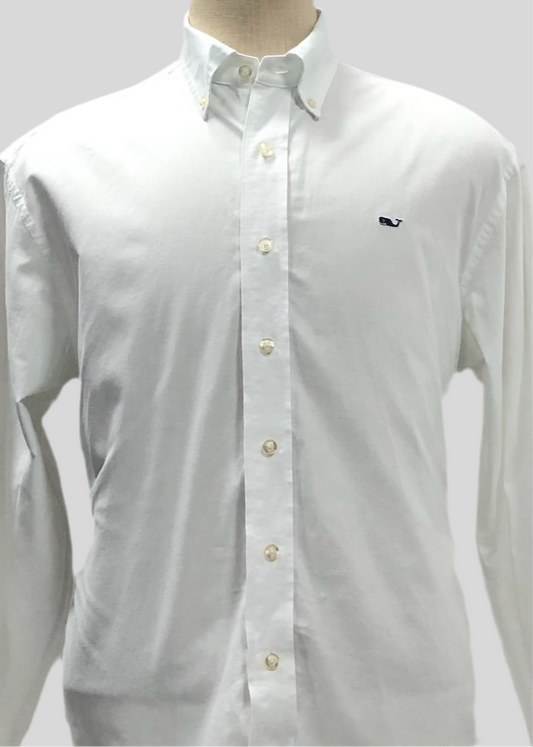 Camisa de botones Vineyard Vines 🐳  Color blanco Talla L Entalle Regular