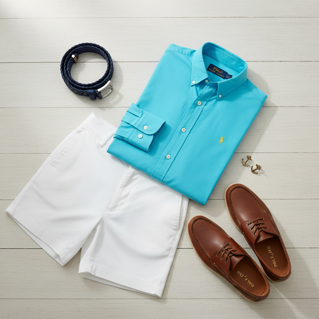 Camisa de botones Polo Ralph Lauren 🏇🏼 Oxford en color turquesa intenso Talla M Entalle Regular