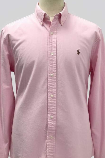 Camisa de botones Polo Ralph Lauren 🏇🏼 Oxford en color rosado claro Talla XXL Entalle Regular
