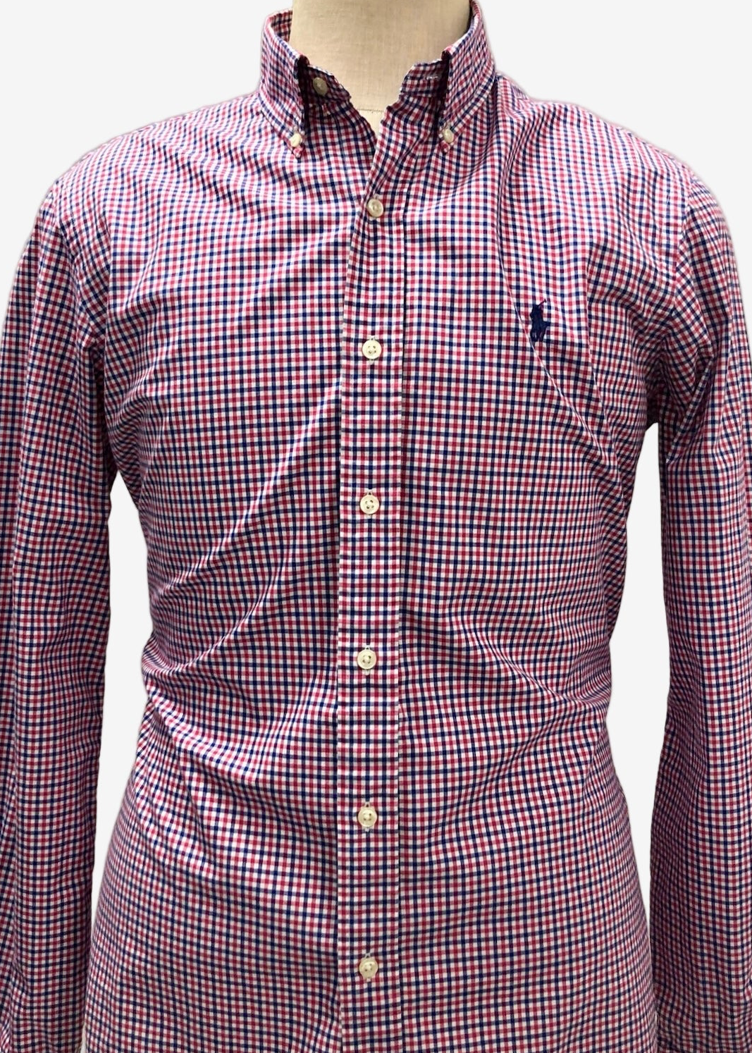Camisa de botones Polo Ralph Lauren 🏇🏼 de cuadros rojo, azul y blanco Talla M Entalle Regular