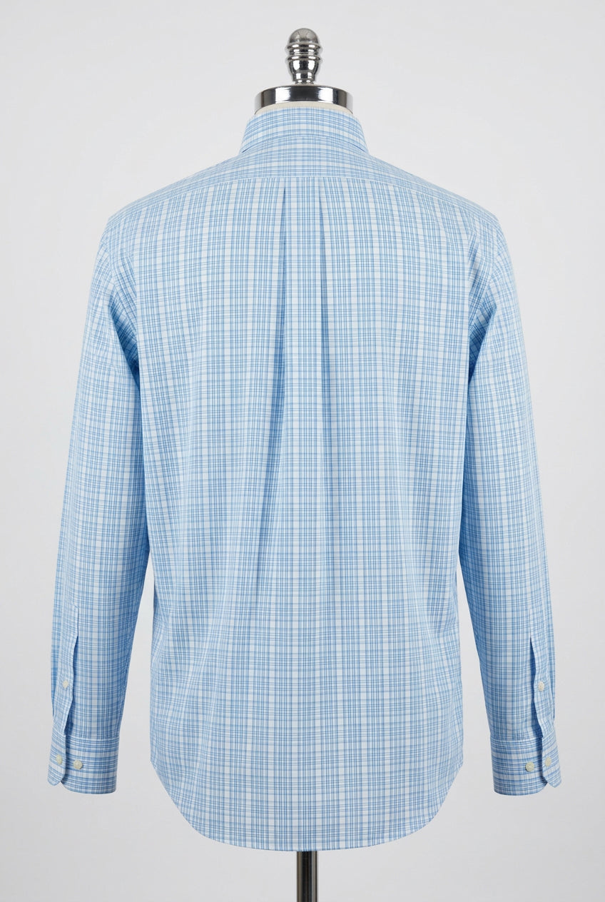 Camisa de botones Vineyard Vines 🐳 color blanco de cuadros en color celeste Talla XL Entalle Slim Fit