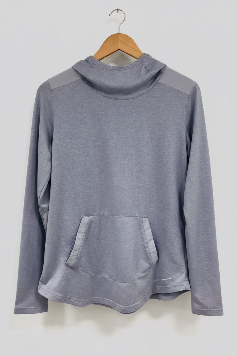 Sueter Jersey Columbia ⛰️ con capucha en color gris claro Talla M