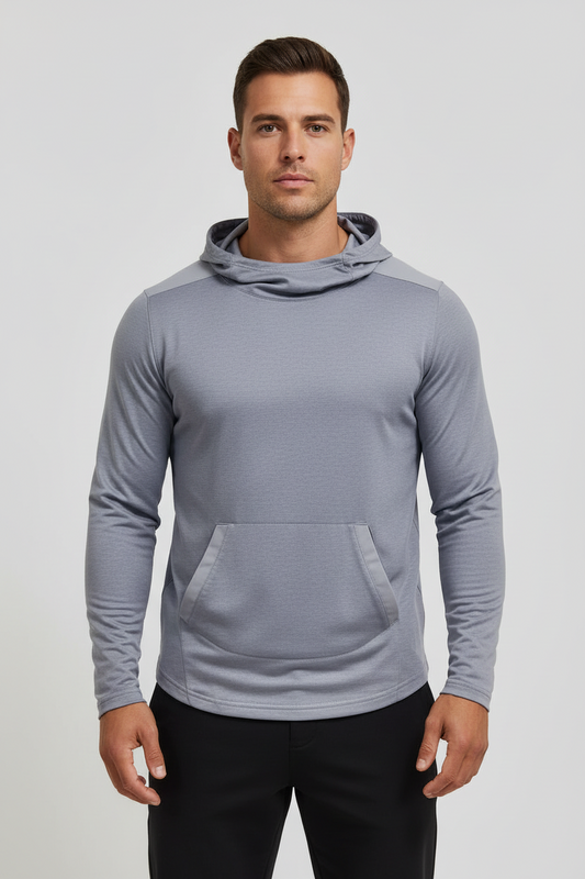 Sueter Jersey Columbia ⛰️ con capucha en color gris claro Talla M