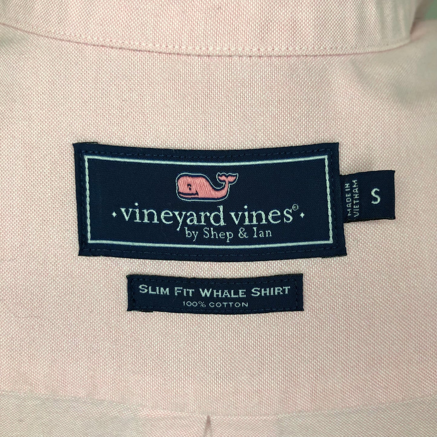 Camisa de botones Vineyard Vines 🐳  Color rosado claro Talla S Entalle Slim Fit