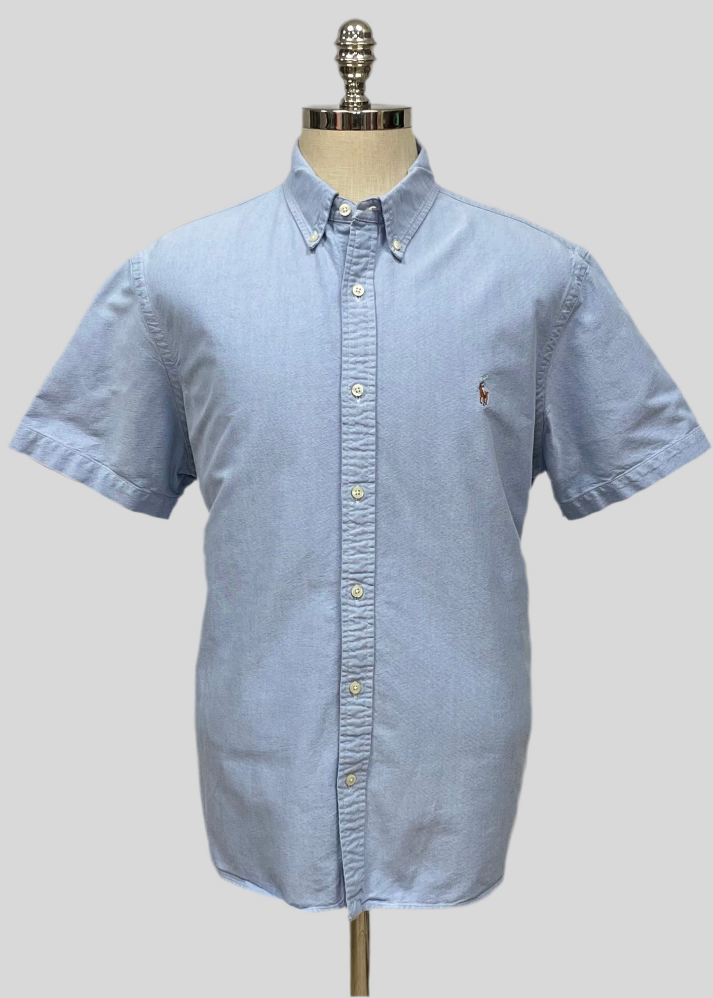 Camisa de botones en color celeste Oxford Polo Ralph Lauren 🏇🏼 Talla XL Entalle Slim Fit