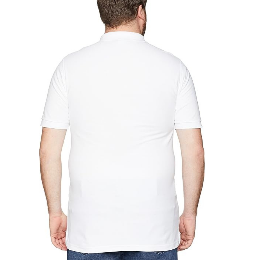 Camiseta Polo Psycho Bunny 🐰  color blanco clásico Talla 5XL Entalle Regular