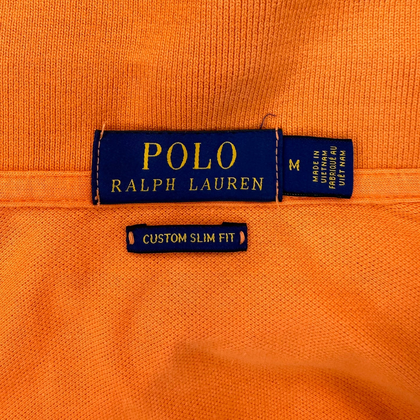 Camiseta Polo Ralph Lauren 🏇🏼 color naranja Talla M Entalle Custom Slim Fit