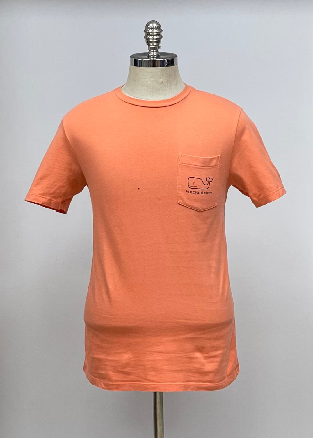 Camiseta cuello redondo Vineyard Vines 🐳 color naranja con Diseño de Lago Talla XSmall