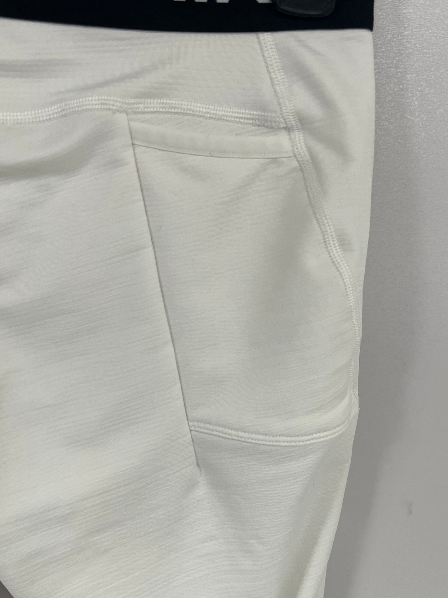 Malla de entrenamiento licra Nike ✔️ Pro Dri-FIT para hombre en Color blanco cintura negro Talla XL