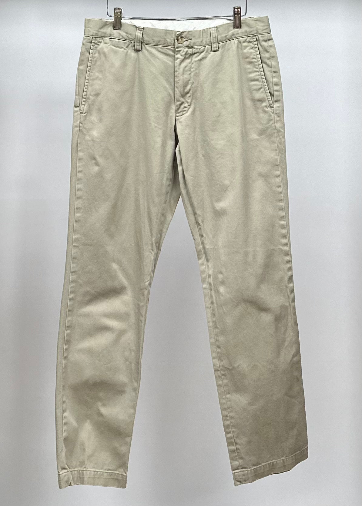 Pantalon casual Polo Ralph Lauren 🏇🏼color crema Talla 32x30 Corte Slim Fit