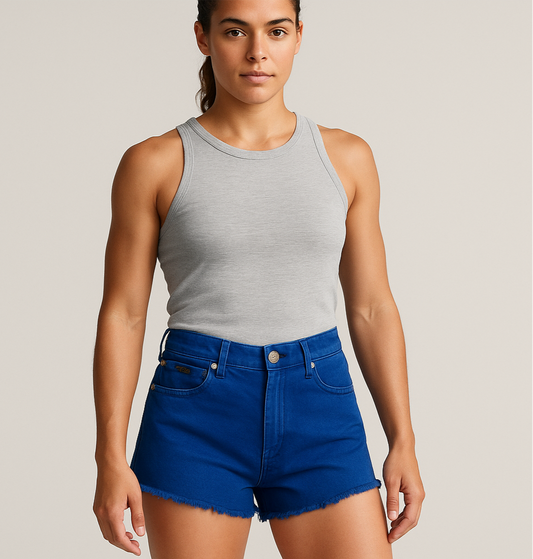 Short de mujer Polo Ralph Lauren 🏇🏼 Jeans en color azul con logo en blanco Talla S