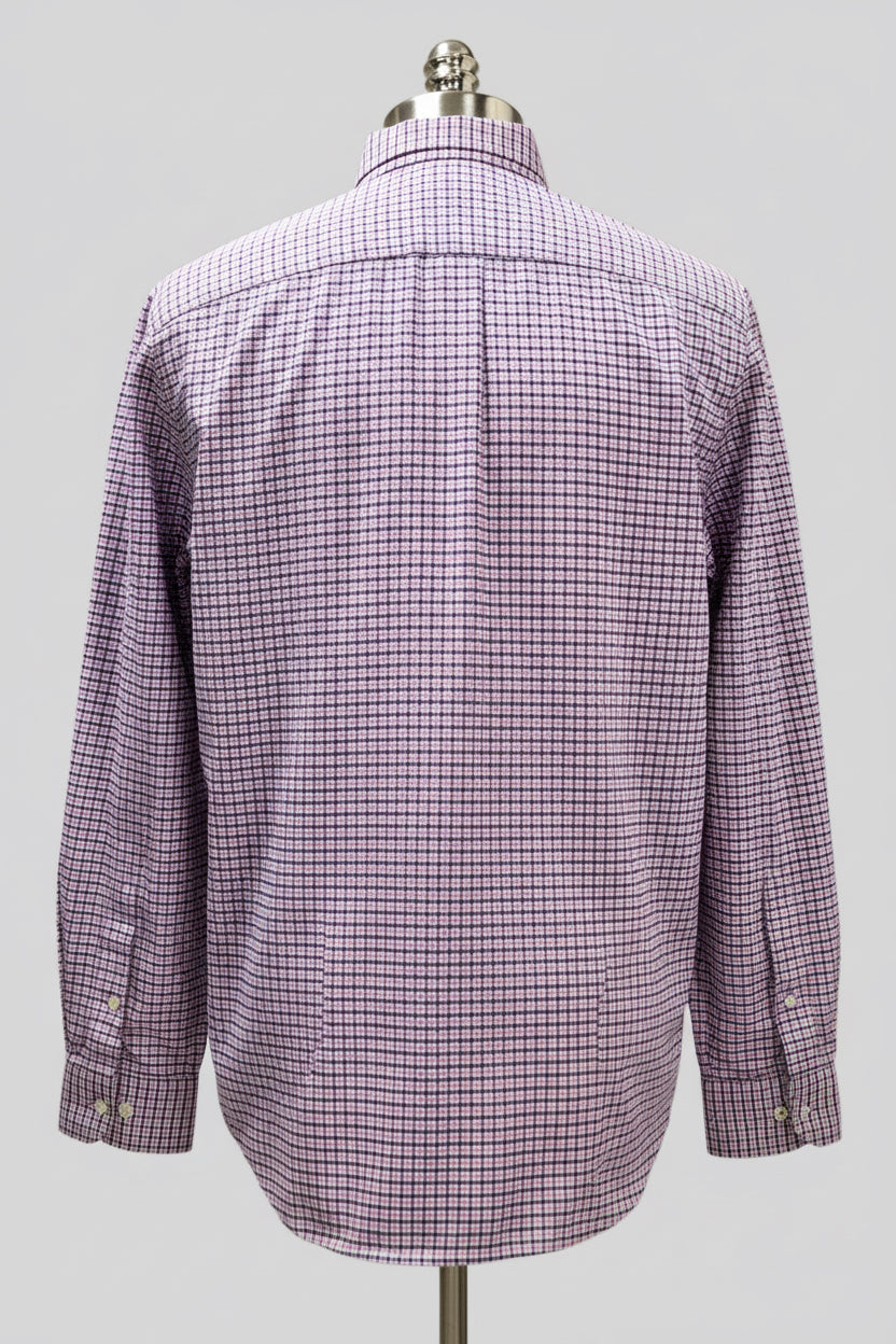 Camisa de botones Polo Ralph Lauren 🏇🏼 color blanco de cuadros rosado y azul Talla XL Entalle Regular (ver descripción)