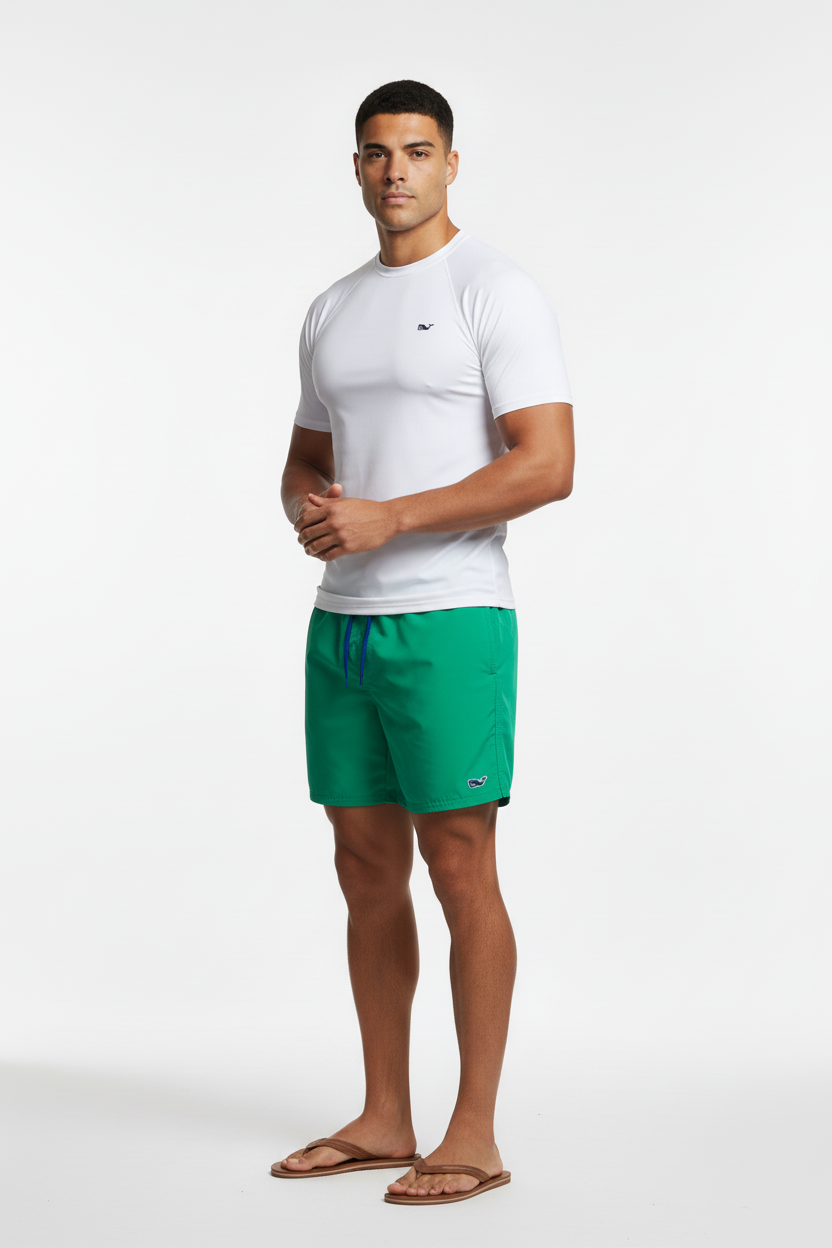 Shorts de baño en color verde aqua Vineyard Vines 🐳 talla S
