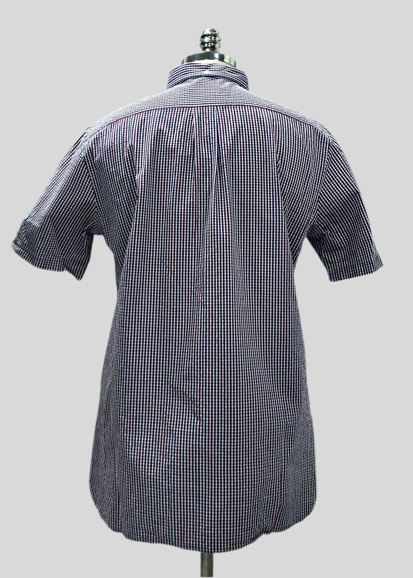 Camisa de botones Brooks Brothers 🐑 Seersucker de cuadros en color rojo, azul y blanco Talla L Entalle Regular