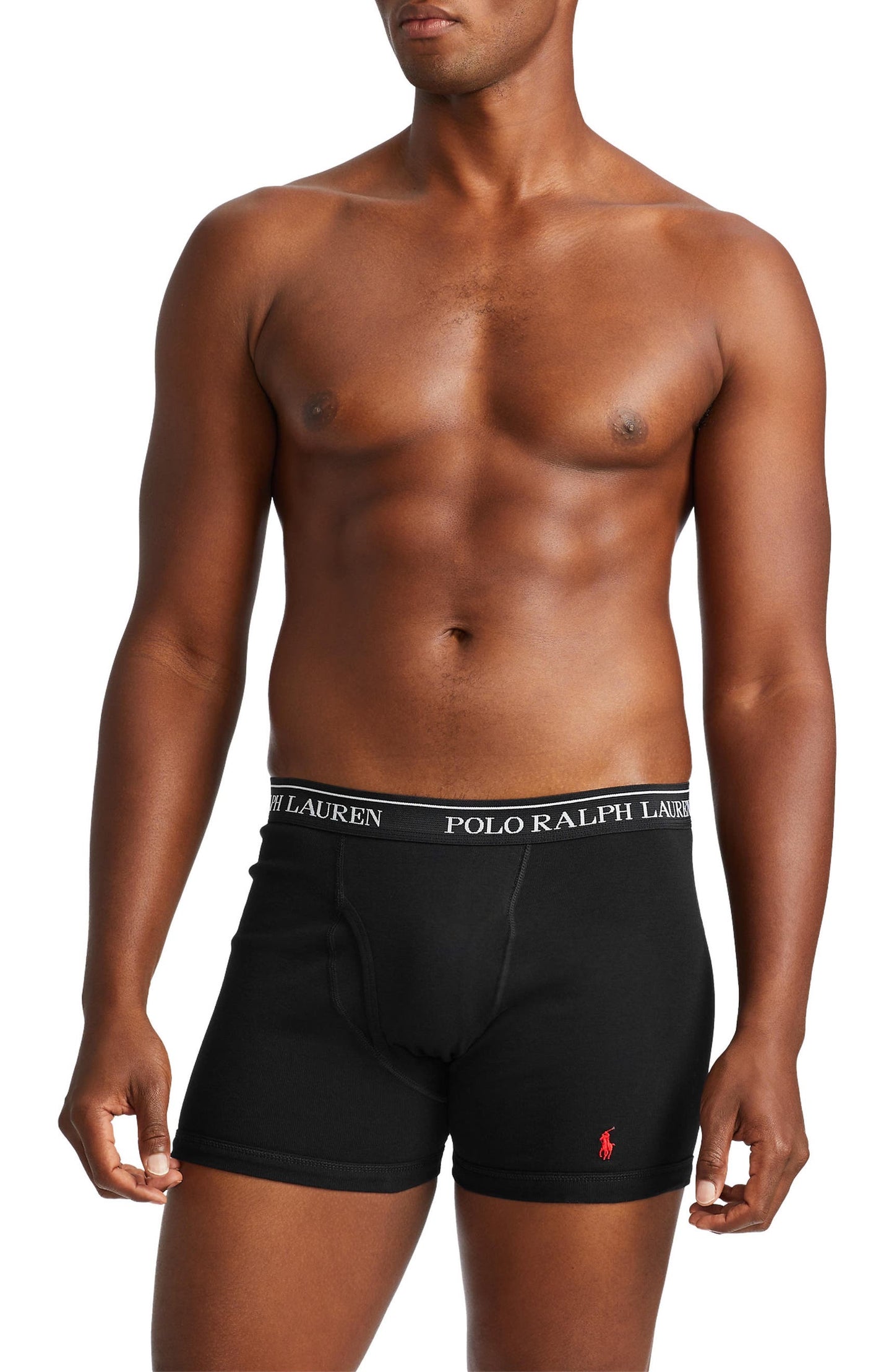 Paquete de 3 Boxer Briefs Polo Ralph Lauren 🏇🏼 Classic Fit Tela algodón stretch color negro Talla XL