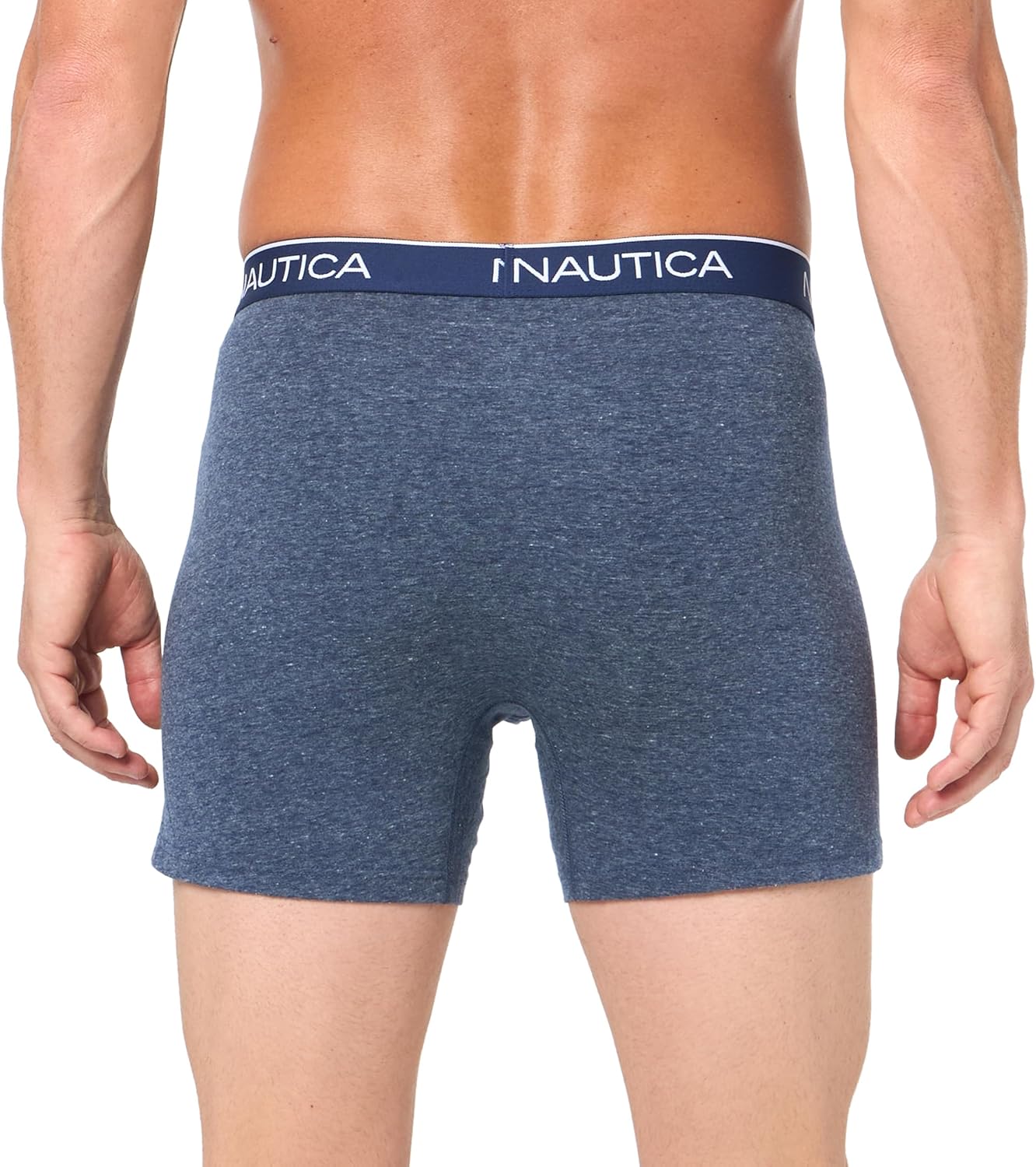 Boxers Briefs Nautica ⚓️ Tela de algodón stretch color azul, gris y rojo oscuro Talla S