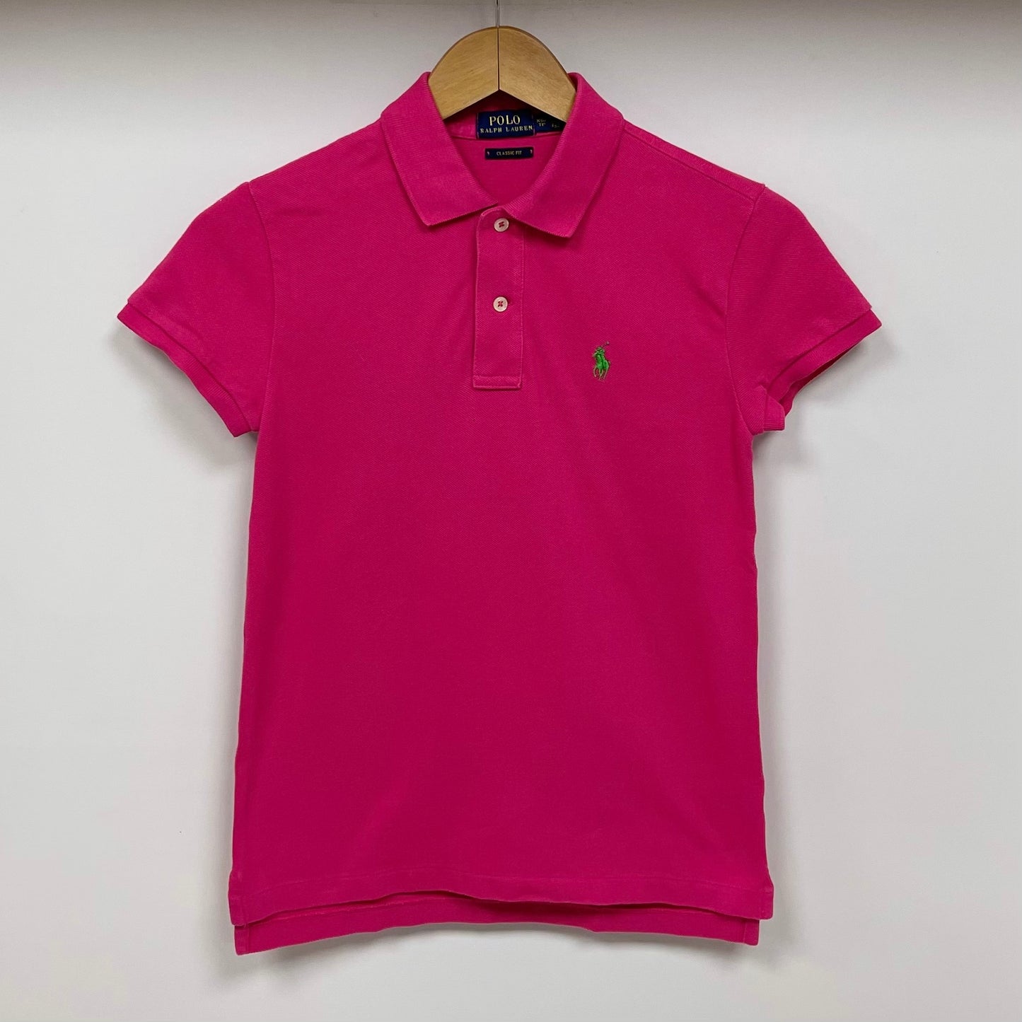 Camiseta de mujer Polo Ralph Lauren 🏇🏼 color rosado intenso Talla XS Entalle Clásico