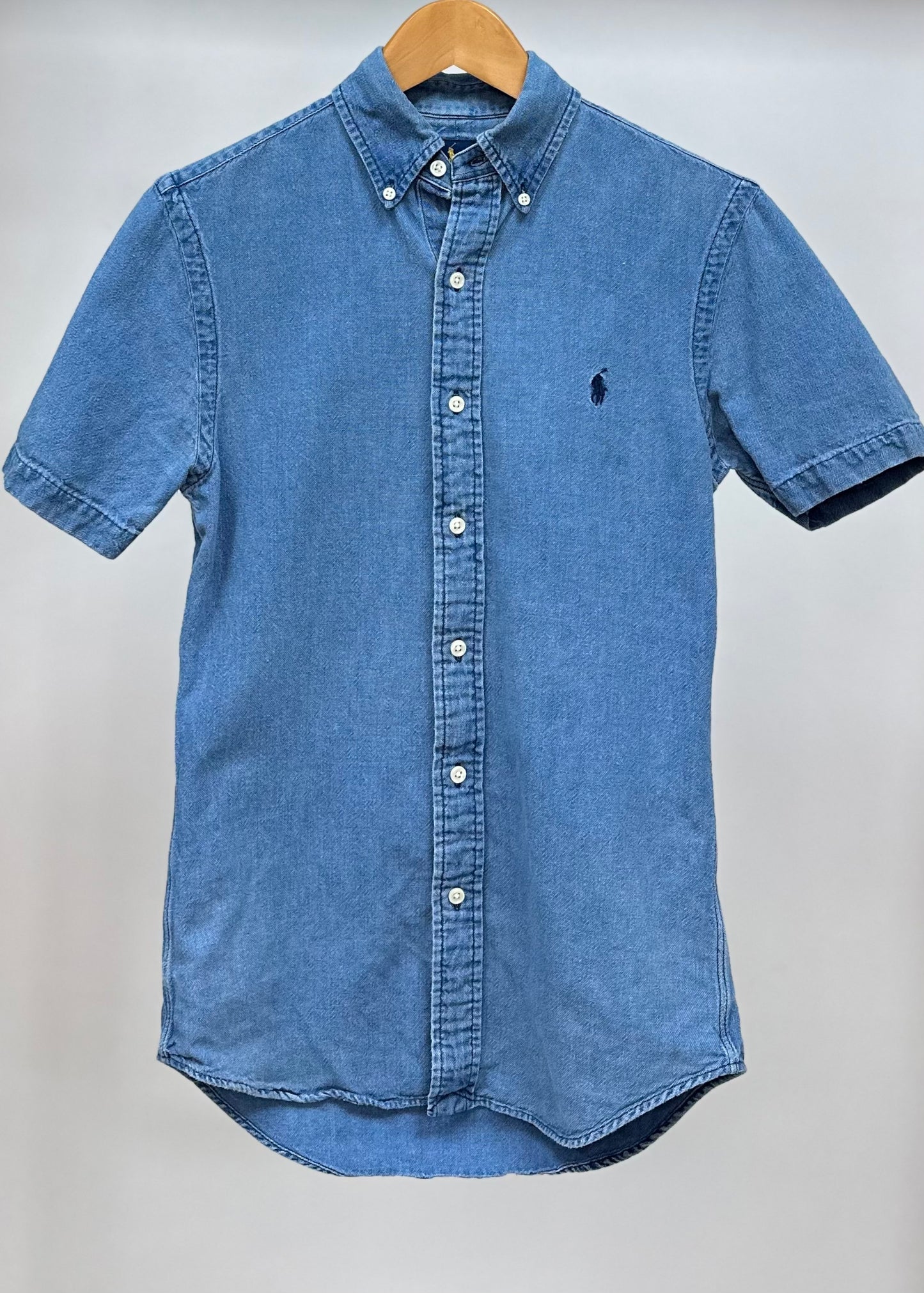 Camisa de botones Polo Ralph Lauren 🏇🏼 de jeans en color azul oscuro Talla XS Entalle Slim Fit