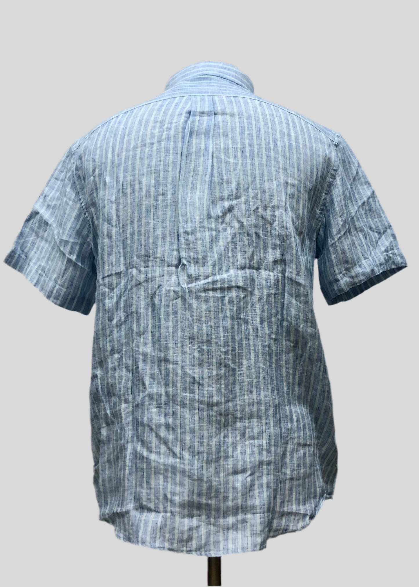 Camisa de lino Vineyard Vines 🐳 de rayas en color celeste y azul Talla L Entalle Clásico