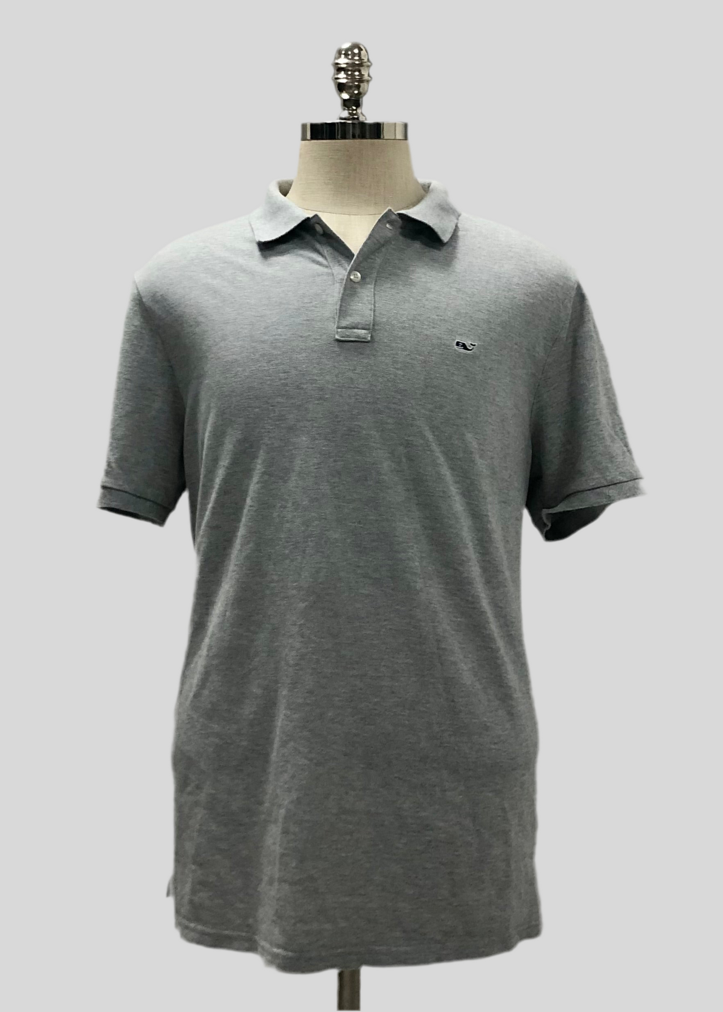 Camiseta Polo Vineyard Vines 🐳 Color gris claro Talla L Entalle Regular