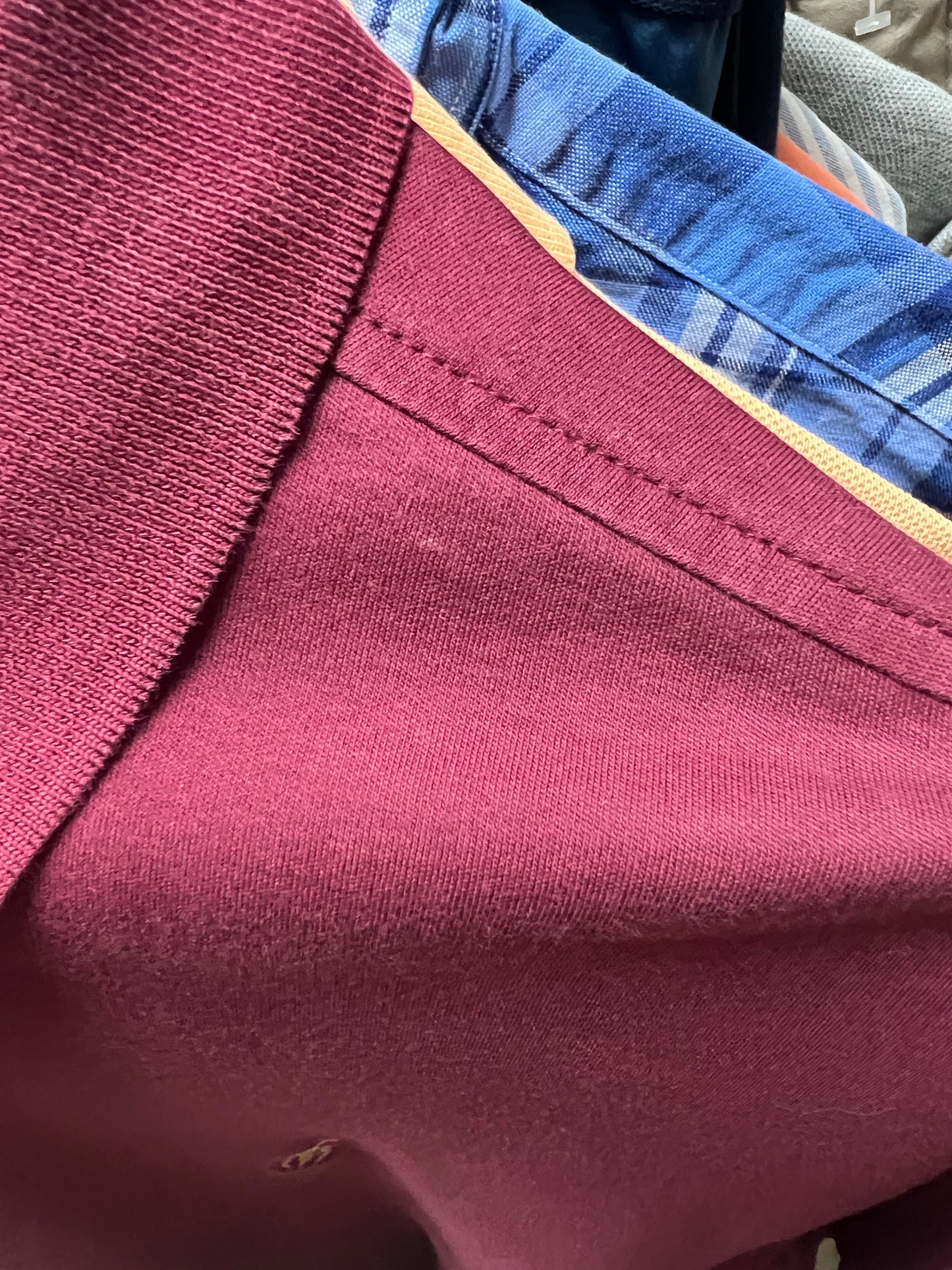 Camiseta Polo Ralph Lauren 🏇🏼 Pima color rojo oscuro Talla XL Entalle Clásico (ver descripción)