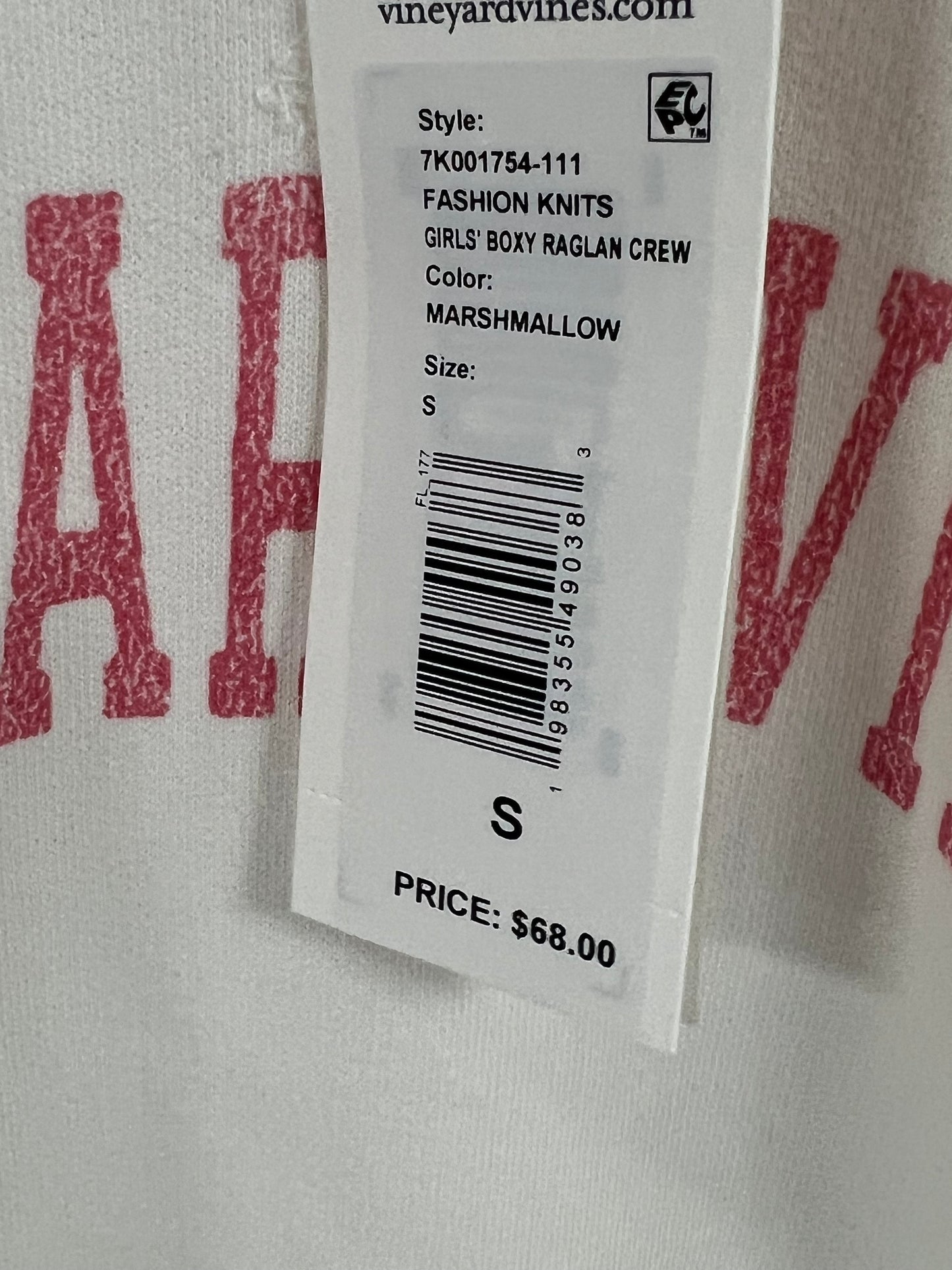 Conjunto de Sueter y pantalón de niña Vineyard Vines 🐳 color blanco con logo rosado Talla S (8-10)