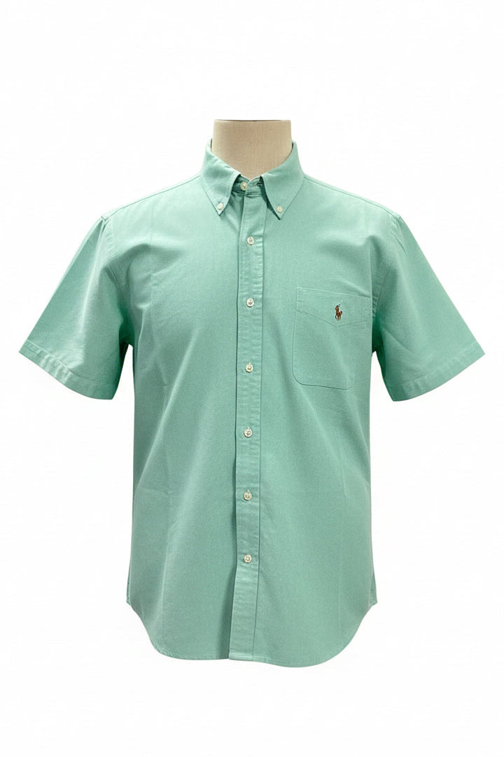 Camisa de botones Polo Ralph Lauren 🏇🏼 Oxford Color verde menta Talla XL Entalle Regular