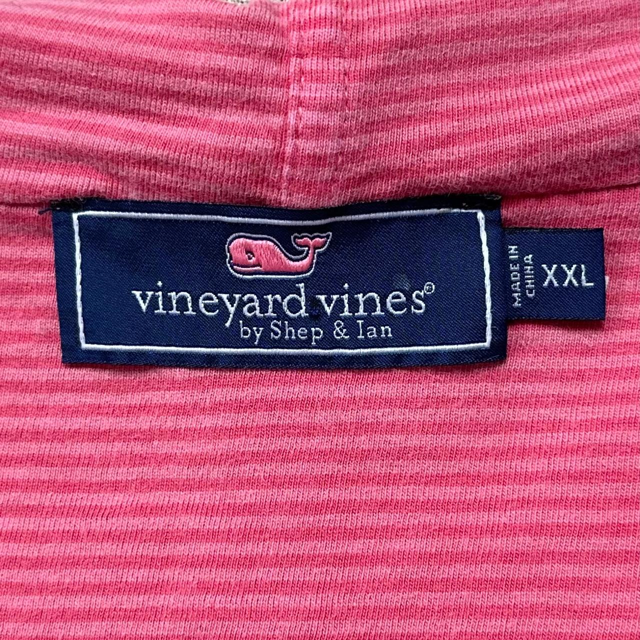 Sudadera Hoodie con capucha Vineyard Vines 🐳 color rosado con ziper Talla XXL