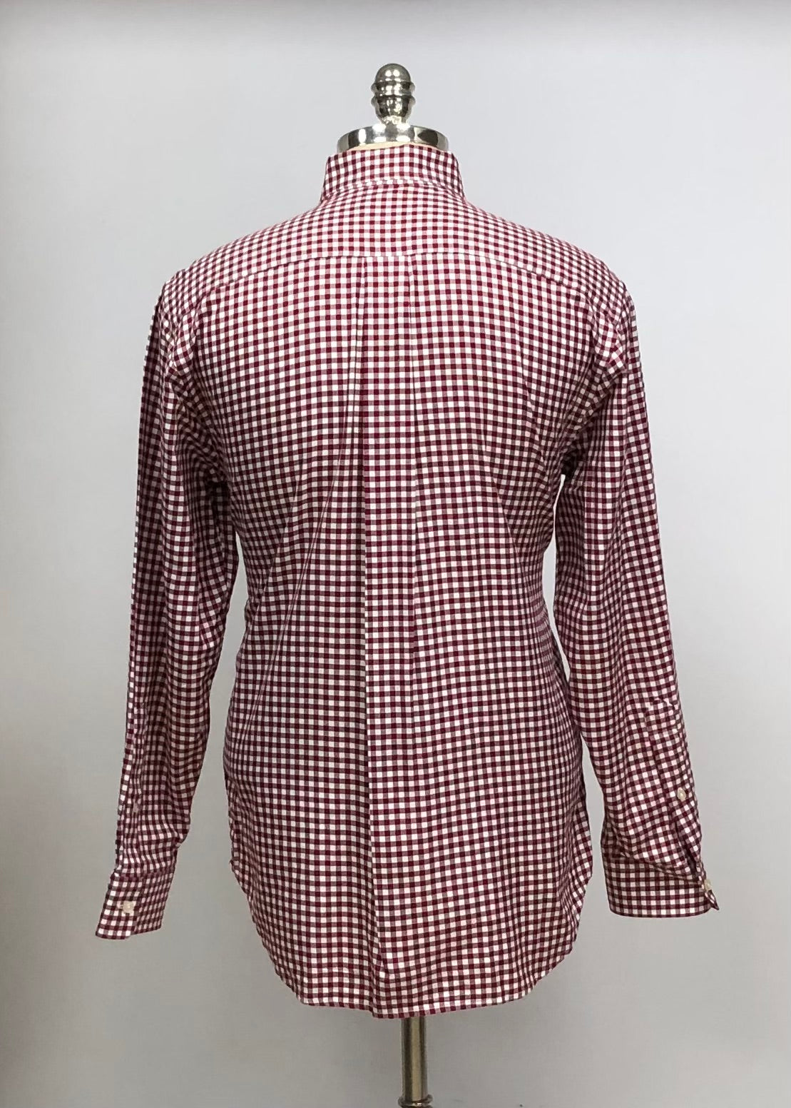 Camisa Vineyard Vines 🐳 con patron de cuadros gingham en color rojo oscuro y blanco Talla S Entalle Regular