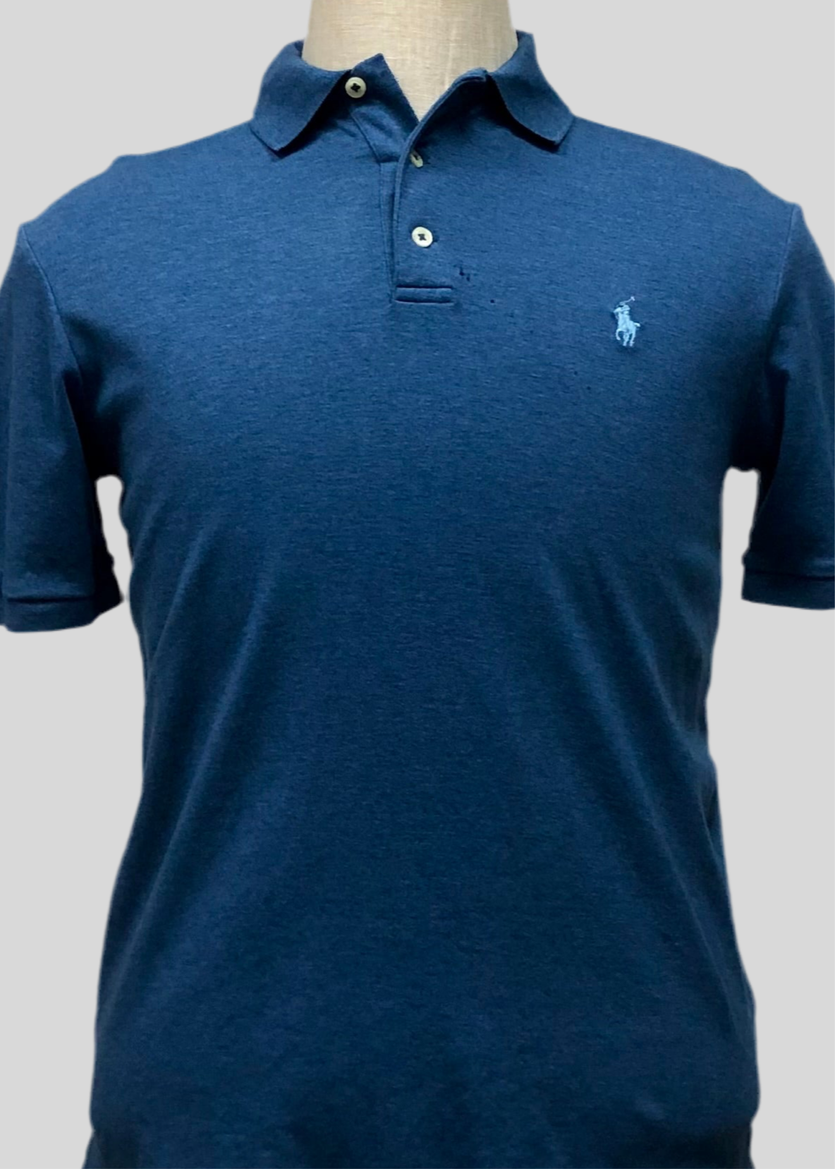 Camiseta Polo Ralph Lauren 🏇🏼 color azul grisáceo Talla S Entalle Clásico (ver descripción)