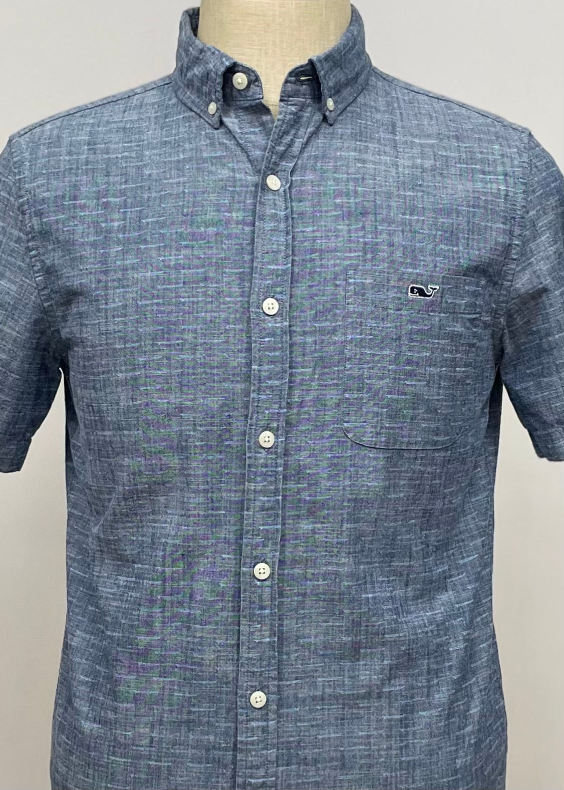 Camisa de cuadros Vineyard Vines 🐳 de jeans color gris oscuro Talla S Entalle Slim Fit