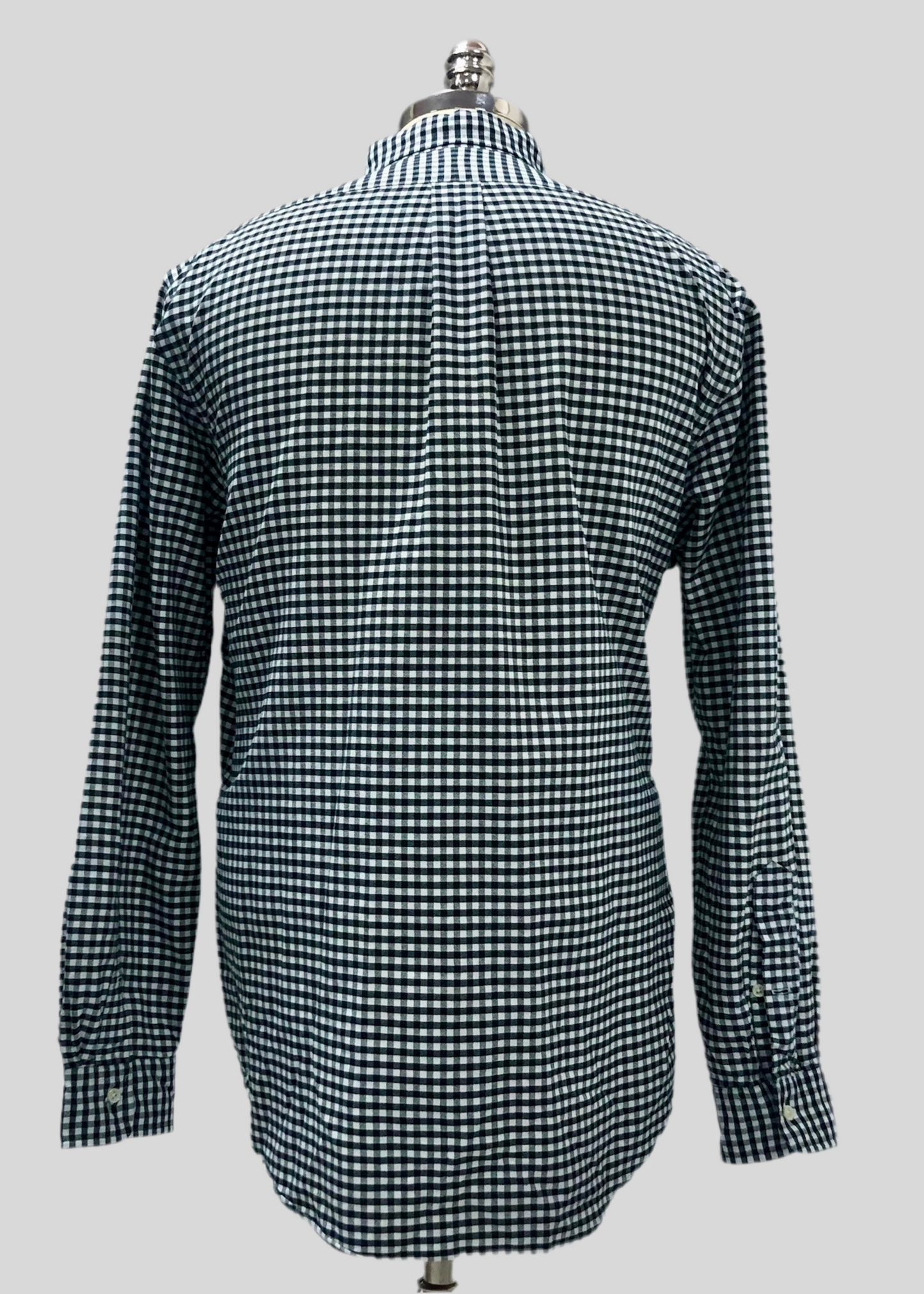 Camisa Polo Ralph Lauren 🏇🏼 de cuadros gingham negro y blanco Talla L Entalle Regular (ver descripción)