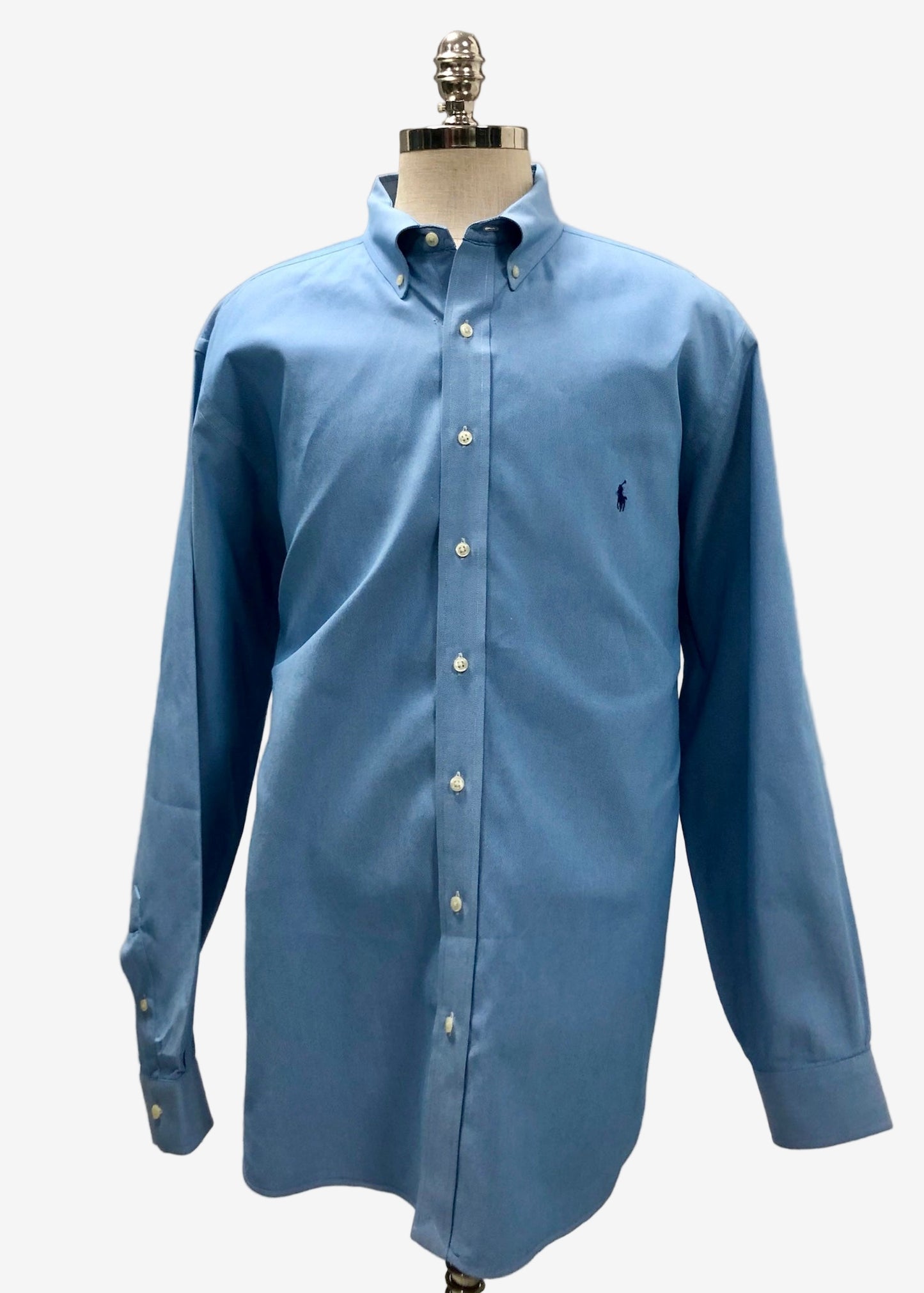 Camisa de botones Polo Ralph Lauren 🏇🏼 Oxford en color Celeste Talla XXL Entalle Regular (ver descripción)