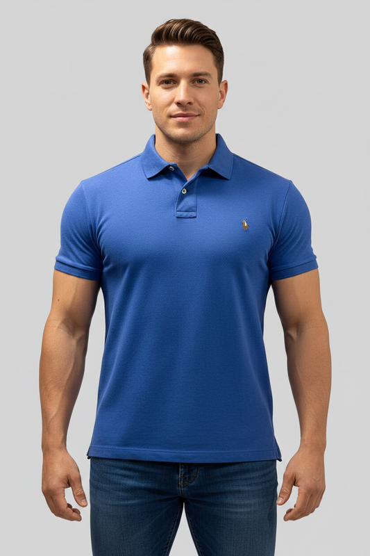 Camiseta Polo Ralph Lauren 🏇🏼 color azul Talla XL Entalle Regular