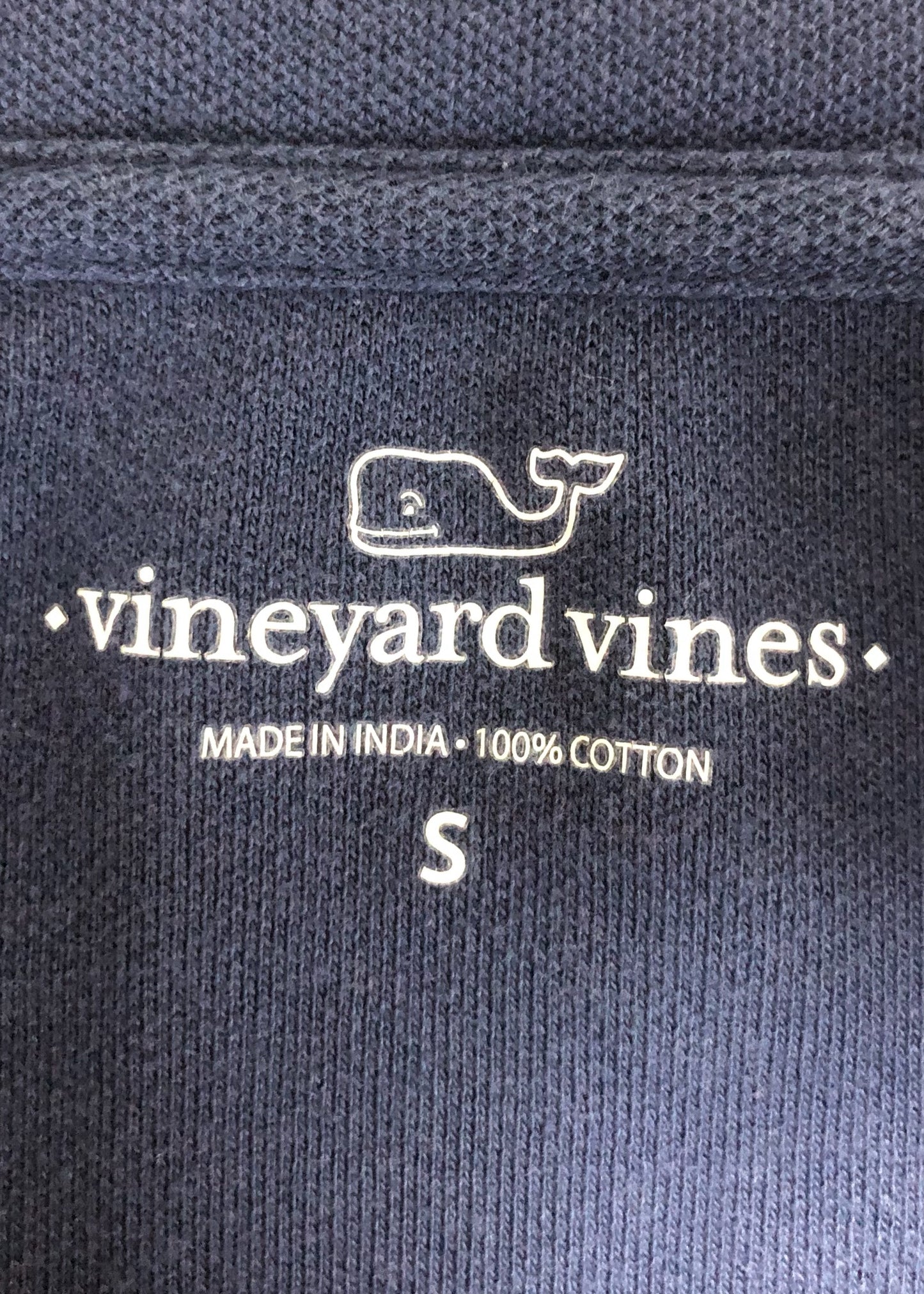 Sueter Jersey Vineyard Vines 🐳 color azul navy Tela algodón Pima Talla S