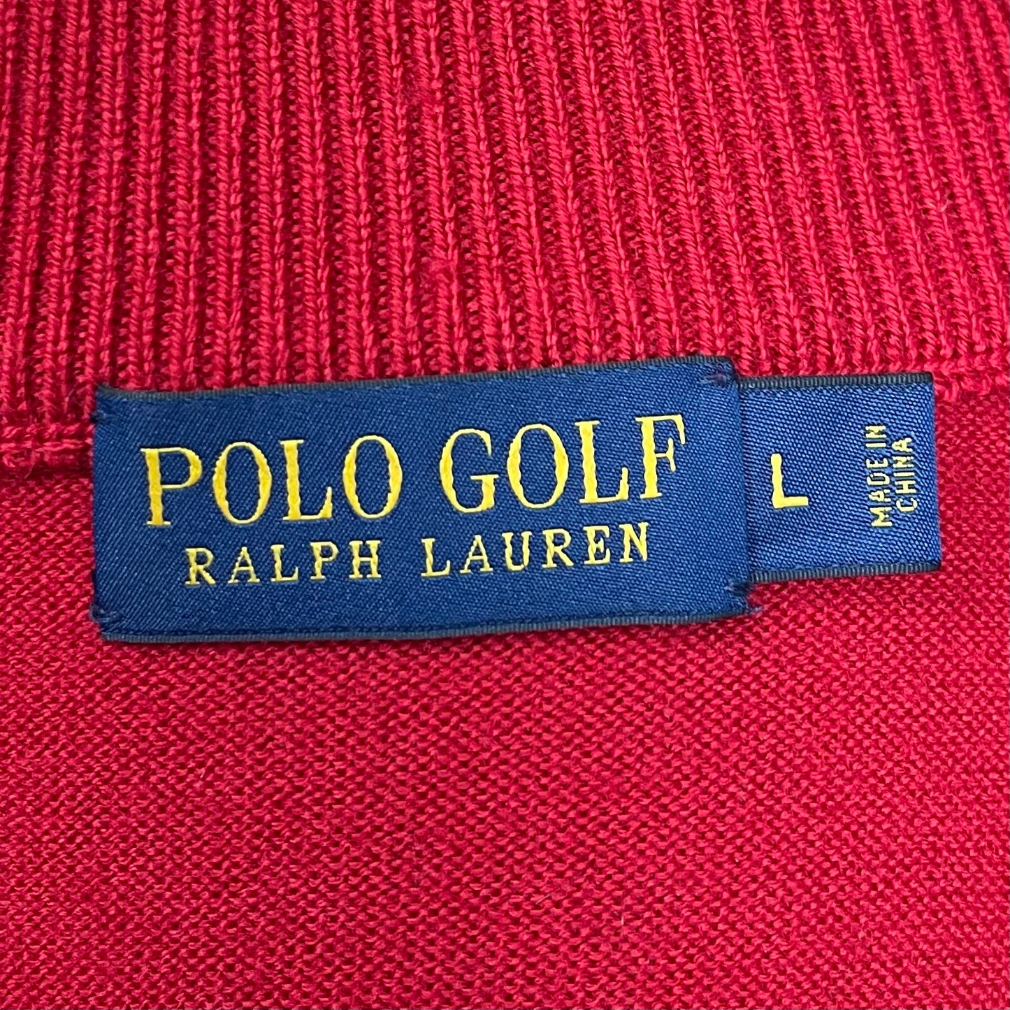 Sueter Jersey Polo Ralph Lauren 🏇🏼 color rojo con logo blanco Talla L