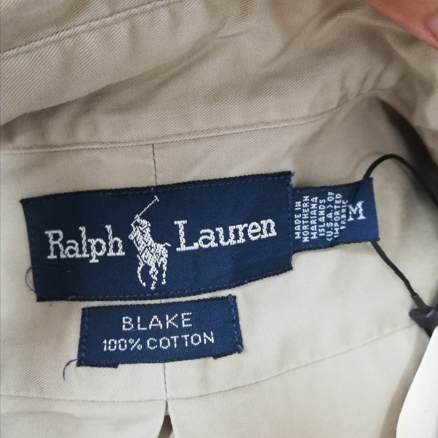 Camisa de botones Polo Ralph Lauren 🏇🏼 Color Kaki Talla L Entalle Regular(ver descripción)