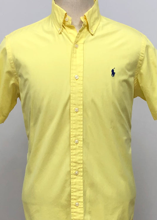 Camisa de botones Polo Ralph Lauren 🏇🏼 en color amarillo claro Talla M Entalle Regular